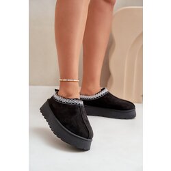 FK1 Snow Slippers On Platform With Embroidery Black Tamilda Cijene