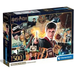 Clementoni Harry Potter - Relikvije čarobnjačkog svijeta 1500-dijelna kompaktna slagalica - Cene