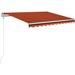 Maison Chic Avtomatska zložljiva tenda - Senčniki 300x250 cm oranžna in rjava, (22038877) Cene