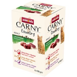 animonda Carny Country Adult multi pakiranje 6 x 100 g - Raznolikost iz dežele (3 vrste) Cene