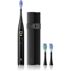 Oclean X Ultra 20 Set sonična četkica za zube + 2 zamjenske glave s putnom torbicom Black Cene