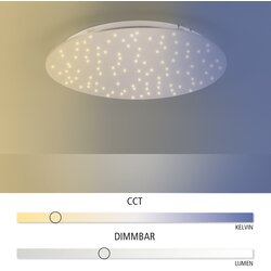 LEUCHTEN DIREKT 14673-55 - LED prigušiva svetiljka SPARKLE LED/18W/230V + daljinski upravljač Cene