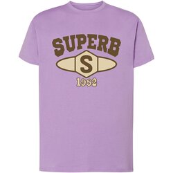 Superb 1982 Majice s kratkimi rokavi SPRBCA-2201-LILAC Vijolična Cene