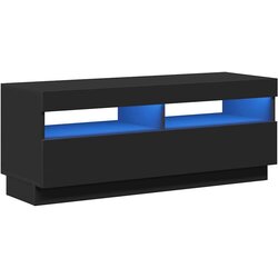 vidaXL TV ormarić s LED svjetlima crni 100 x 35 x 40 cm Cijene