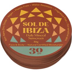 Sol de Ibiza Natural Mineral Sunscreen SPF 30 - 30 g Cene