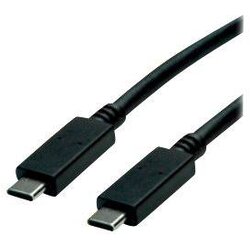 Roline green USB kabel USB 3.2 gen. 2 (USB 3.1 gen. 2) USB-C® vtič 0.50 m črna zaščiten\, TPE plašč\, brez halogena 11.44.9052, (20416136) Cene