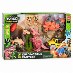 DIY set z dinozavri in vozili 4/1 – 2 modela Model 01 Cene
