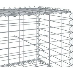 vidaXL Gabionska košara s poklopcem 1200x100x50 cm pocinčano željezo Cijene