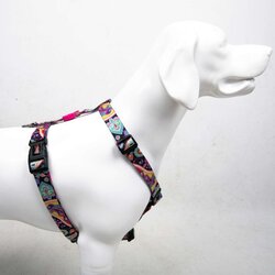Paisley Multicolor Dog Harness Cene