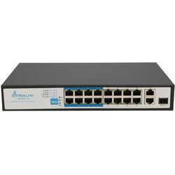 Extralink PoE Switch VIRTUS V3 16x 100Mb /s PoE /PoE+, 2x Gigabit RJ45 + 1x SFP, 150W Cene