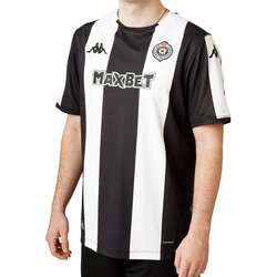 Kappa Dres za dečake Kombat Youth 2026 Home Partizan, Crno-beli Cene