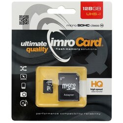 Imro memorijska kartica microSD 128GB 100MB/s class10 UHS I s adapterom SD Cene