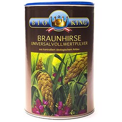 BioKing Cjelovito smeđe proso u prahu Bio - 500 g - spremnik Cijene