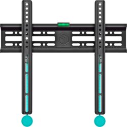 ONKRON Fixed TV Wall Mount for 32 to 65-inch Flat Panel TVs Digital Panels 50 kg, Black Cene