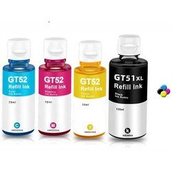  Črnilo za GT51 BK xl, HP GT52C, GT52M, GT52Y komplet črnil Cene