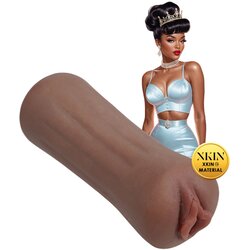 XKIN Beauty Queen Lulu - realistična umjetna vagina masturbator (tamna prirodna) Cene