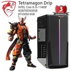 TETRAMAGON series Računar Tetramagon Drip INTEL Core i5 i5-11400F/8GB/SSD500GB/RTX3050 6GB Cene
