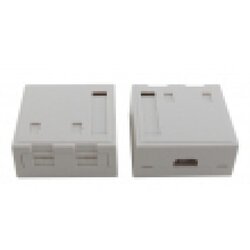 Telegärtner utičnica nazidna sa 2 slota, dim. 68x64x31mm, sa zastorima i labelom (P/N H02000A0072) Cene