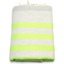 ANNA ANIQ Brisača za hamam - črtast frotir - Neon Green Fish Cene