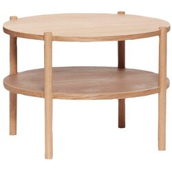 Hübsch Okrogla mizica v hrastovem dekorju ø 60 cm Acorn - Cene