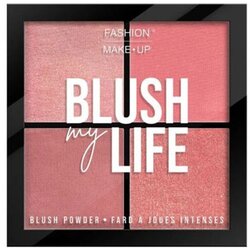 Fashion Make Up Rdečila & pudri Blush My Life Palette - 02 Roses Rožnata Cene