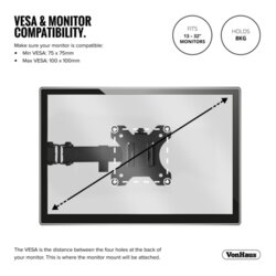Vonhaus enojni namizni nosilec za monitor (13-32) Cijene