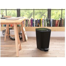 Kis kanta za otpad s nožnim mehanizmom CHIC (25 l, Crne boje, Kutno, Plastika) Cene