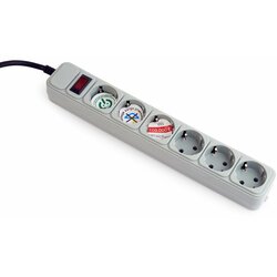 Energenie Gembird SPG6-B-6C power extension 1.8 m 6 AC outlet(s) Cene