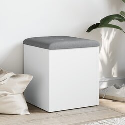 vidaXL Klupa za pohranu bijela 42 x 42 x 45 cm od konstruiranog drva Cijene