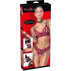 Bad Kity Bad Kitty Set za vezivanje, 6 delova, Crveno-crni Cene