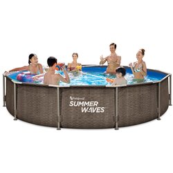 SUMMER WAVES bazen sa metalnim ramom ratan 3.05 x 0.76m Cene
