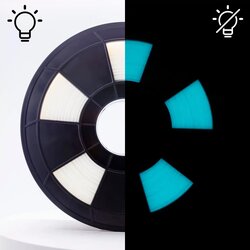 Ziro glow in dark pla filament 1,75 mm – gid cyan Cene