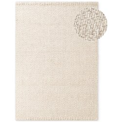 Elle Decoration Krem/boje slonovače ručno rađen tepih od mješavine vune 200x290 cm Majoli – Cene