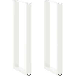  Noge za barsko mizo v obliki črke U, 2 kosa, bele barve, 40 x (110-111) cm, jeklo Cene