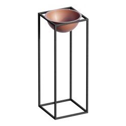 WALLXPERT Dekorativna saksija GED-021-B, 60 cm, O 20 cm,, Crna Cijene