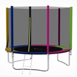 TRAMBOLINA Premium Stil Multicolor 305cm sa merdevinama i unutrašnjom sigurnosnom mrežom Cene