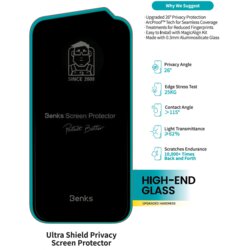 Benks Tempered Glass Ultra Shield Privacy Glass za iPhone 16 Pro Max / 17 Pro Max Cene