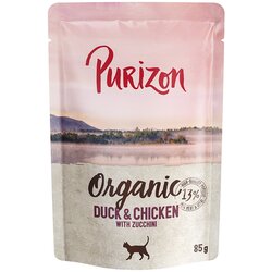 Purizon Ekonomično pakiranje Organic 24 x 85 g - Pačetina i piletina s tikvicom Cene