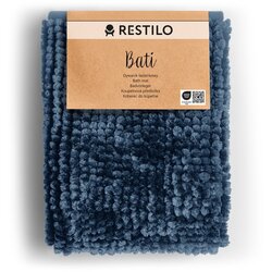 Restilo Tamno plava kupaonska prostirka 70x120 cm Bati – Cene