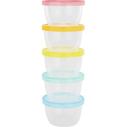 Badabulle Maxi Fun Colors skledica s pokrovčkom 5x250 ml Cene
