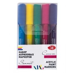  Akrilni markeri Sonnet 5 kom Nevskaya Palitra - Bright Cijene