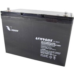 Vision Akkus 6FM90DX 6FM90DX svinčeni akumulator 12 V 90 Ah svinčevo-koprenast (Š x V x G) 306 x 215 x 169 mm M6-vijačni priklop brez vzdrževanja\, obstojnostni cikel, (20439328) Cene