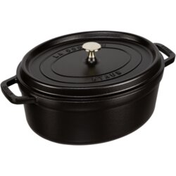 Staub Kozica Cocotte Black 5,5l / ovalna / indukcija / emajl, lito železo, (5000198701) Cene