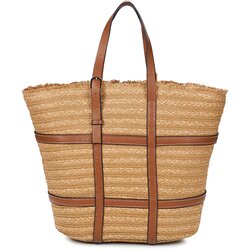 Pieces Nakupovalne torbe PCKIRSTINE SHOPPER Bež Cene