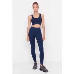 Trendyol Dark Navy Drawstring Seamless Sport Tights Cene