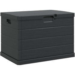vidaXL vrtna shranjevalna škatla Antracit Plastika 77.5 x 54.5 x 53 cm Cene