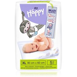 Bella Baby Happy Size XL previjalne podloge za enkratno uporabo 90x60 cm 5 kos Cene