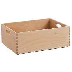 ZELLER Zaboj za shranjevanje (M, Do x Š x V: 40 x 30 x 15 cm, Bukev) Cene