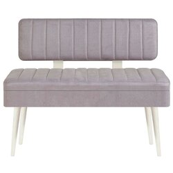 Woody Fashion trpezarijska klupa Vina 0701 1 WhiteGrey Cene
