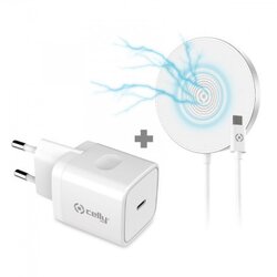 Celly punjač MagSafe Kit 20 W + MagSafe magnetski bežični punjač Cene